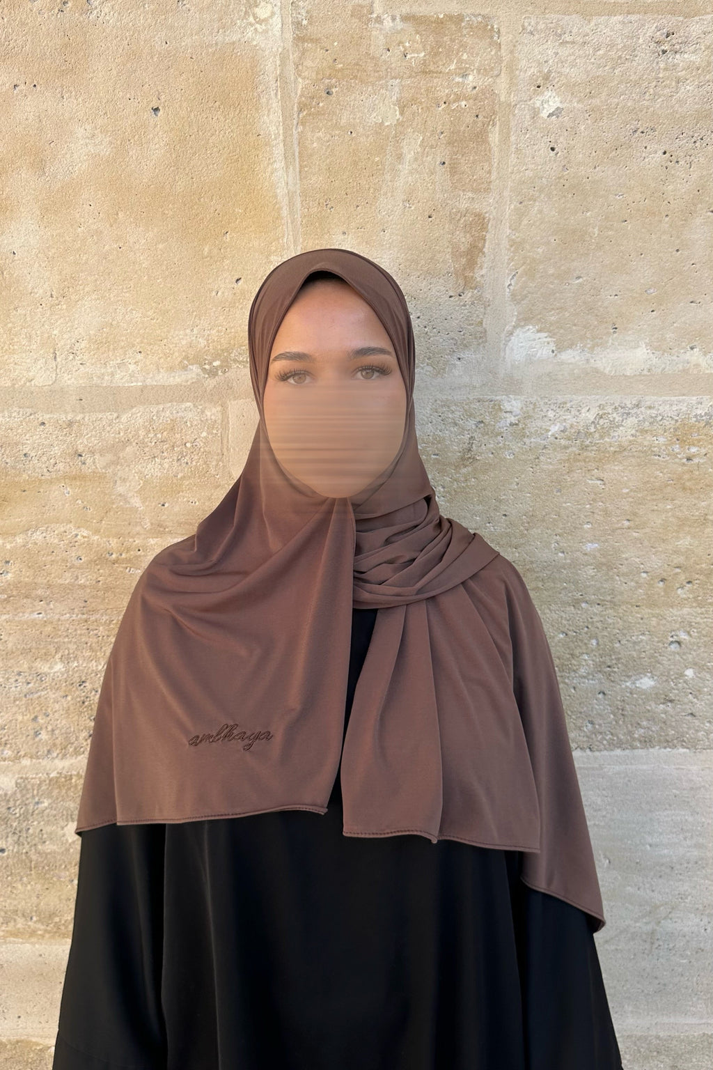 Hijab jersey premium taupe