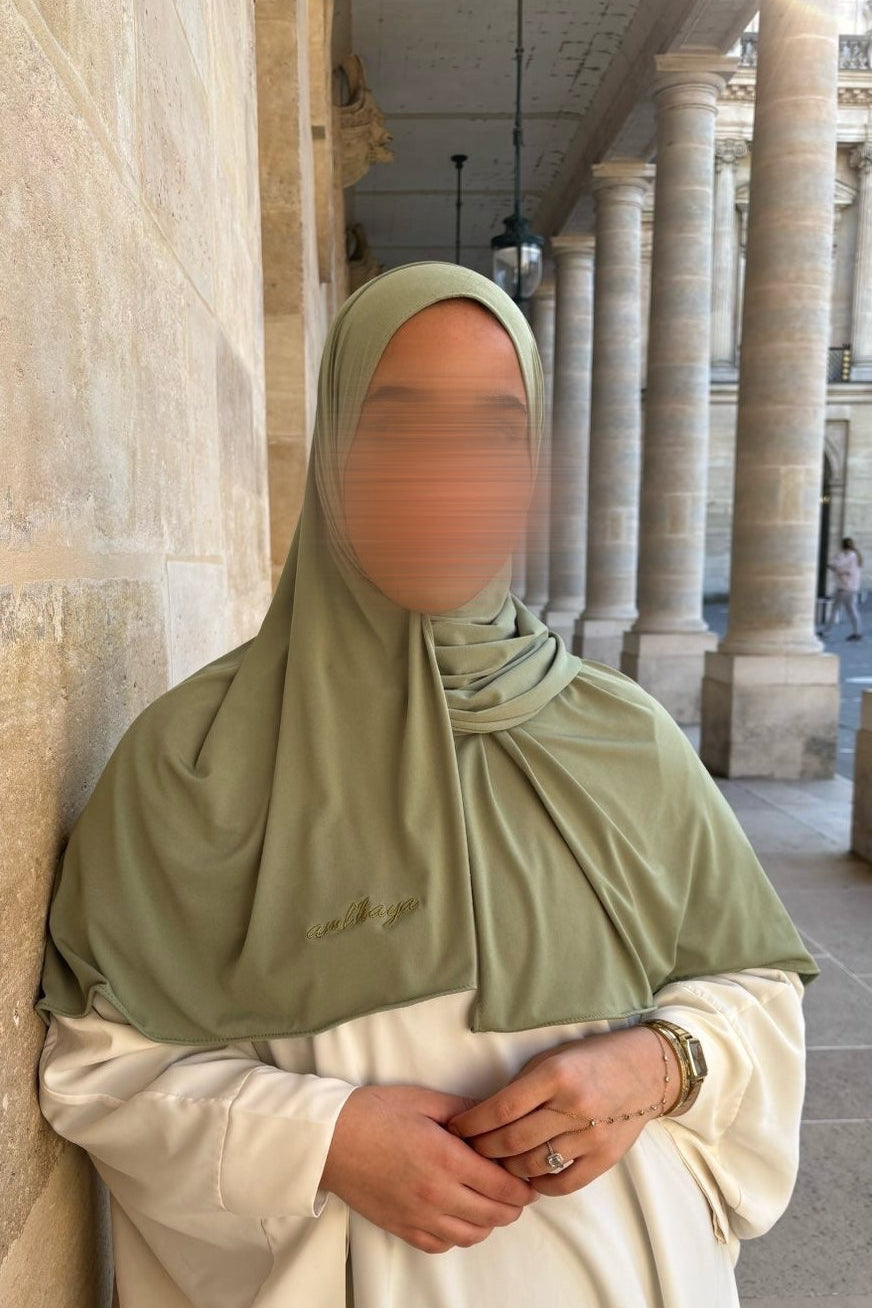 Hijab jersey premium Sage