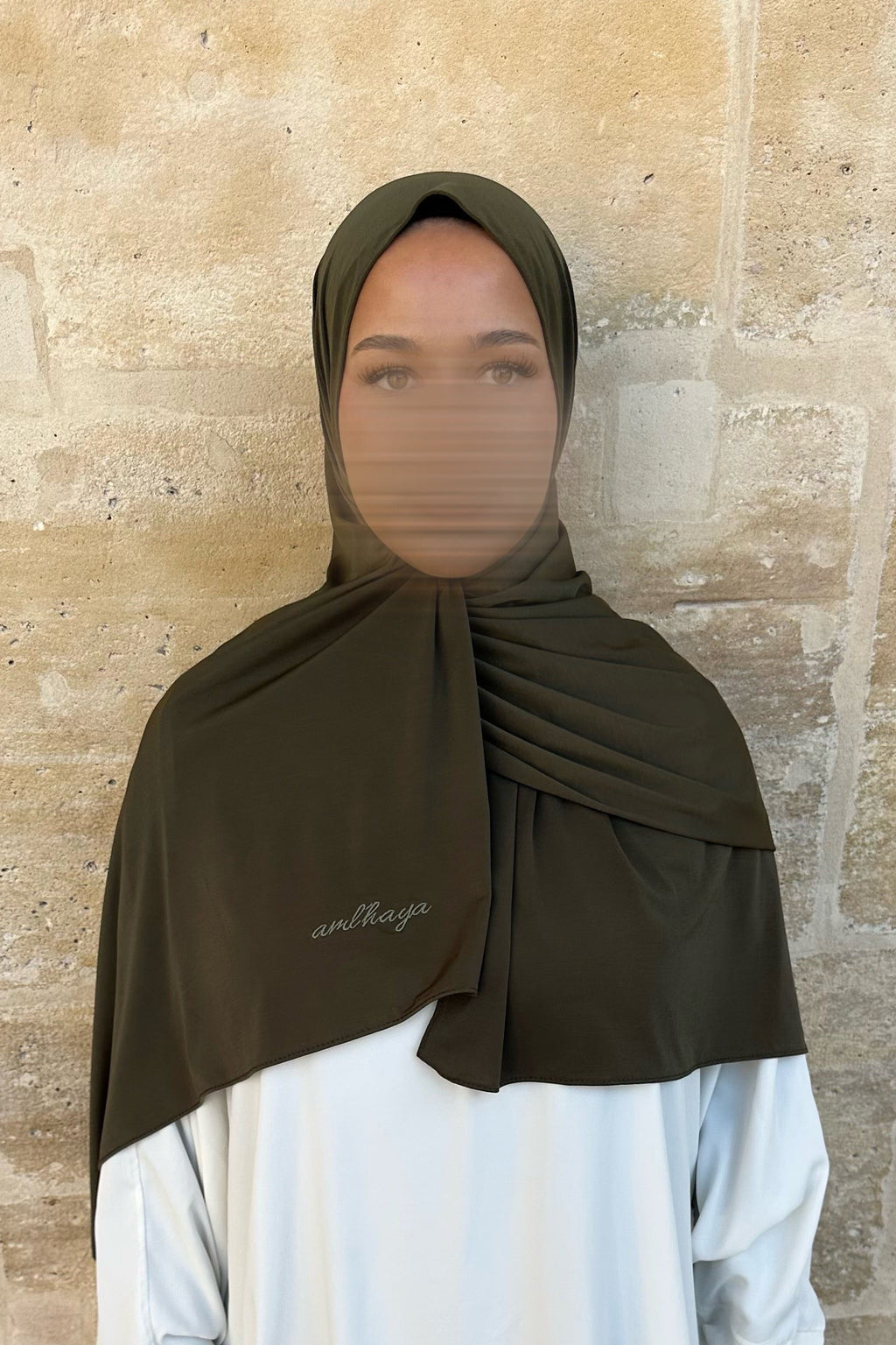 Hijab jersey premium olive