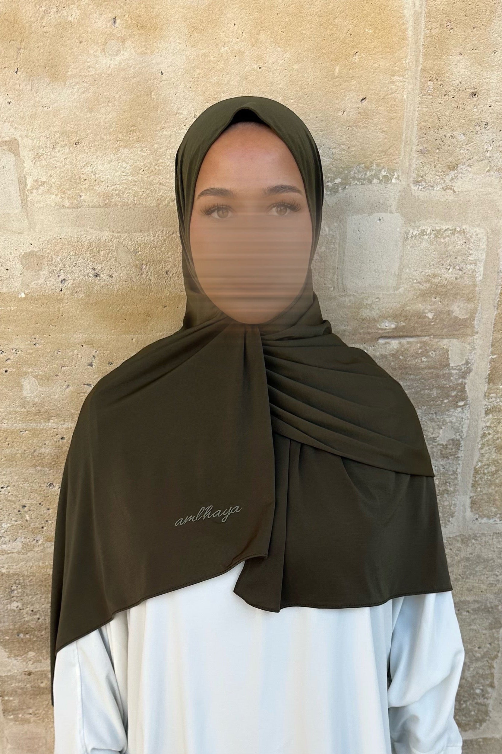 Hijab jersey premium olive