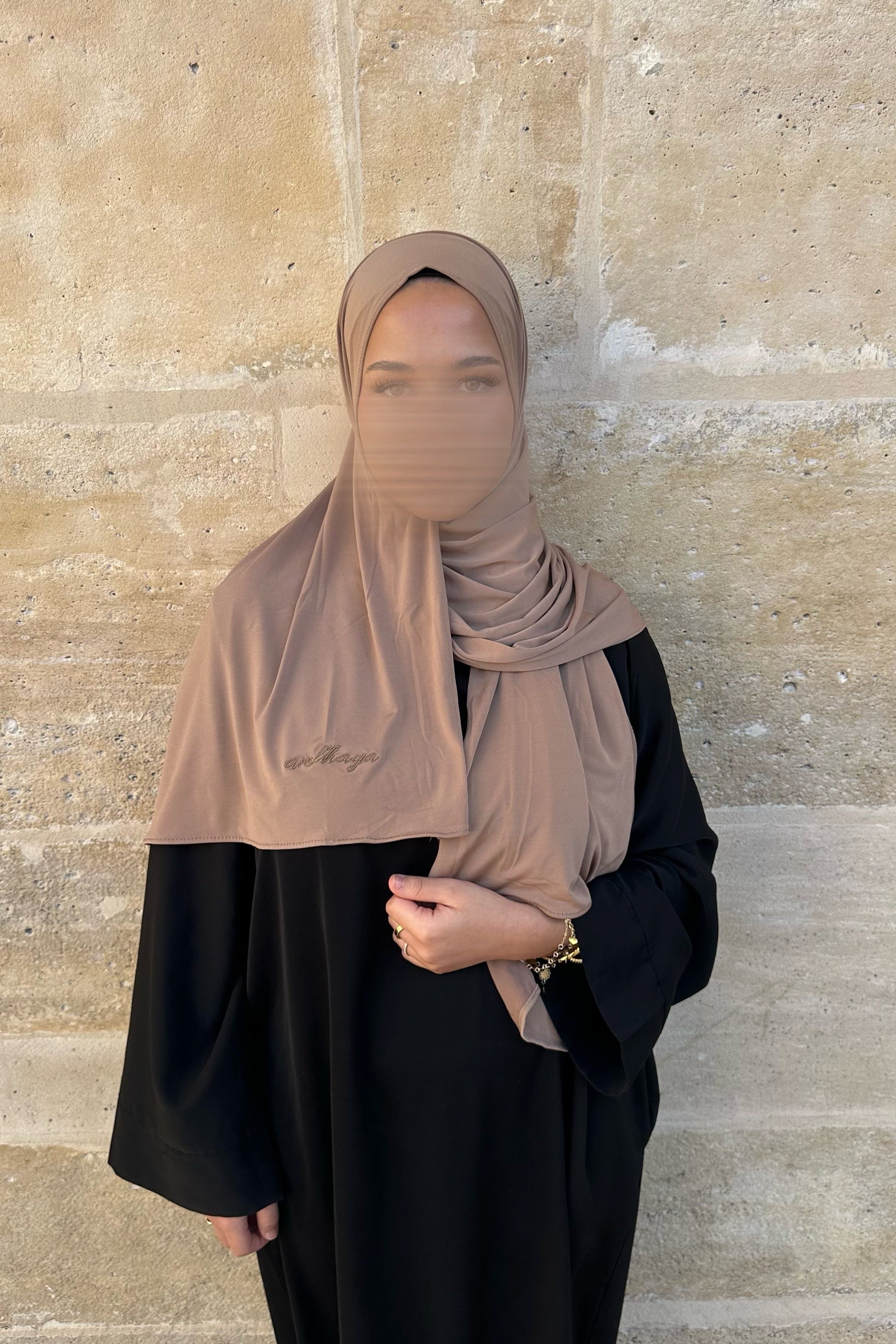 Hijab jersey premium warm beige