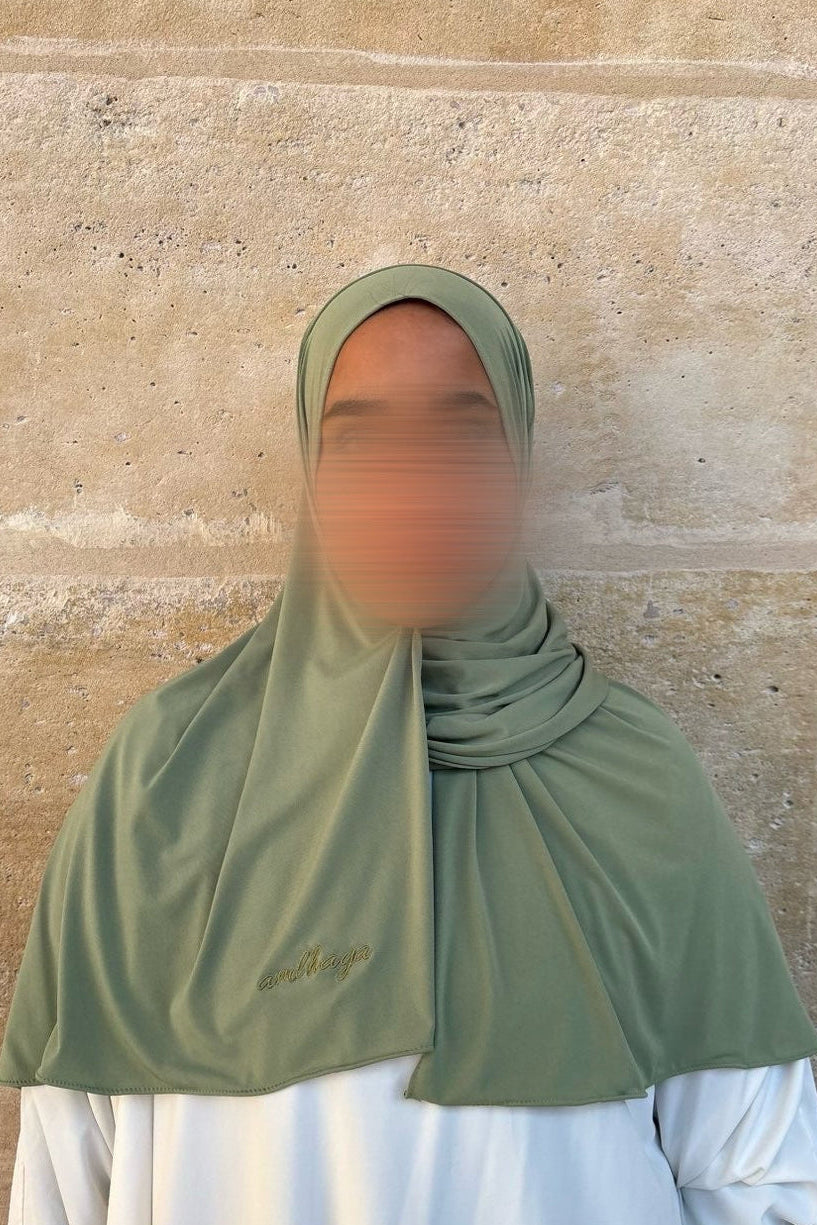 Hijab jersey premium Sage